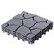 Gray Garden Path Track Interlocking Stone Look Design Pathway Tile Floor Paver, Pack of 4